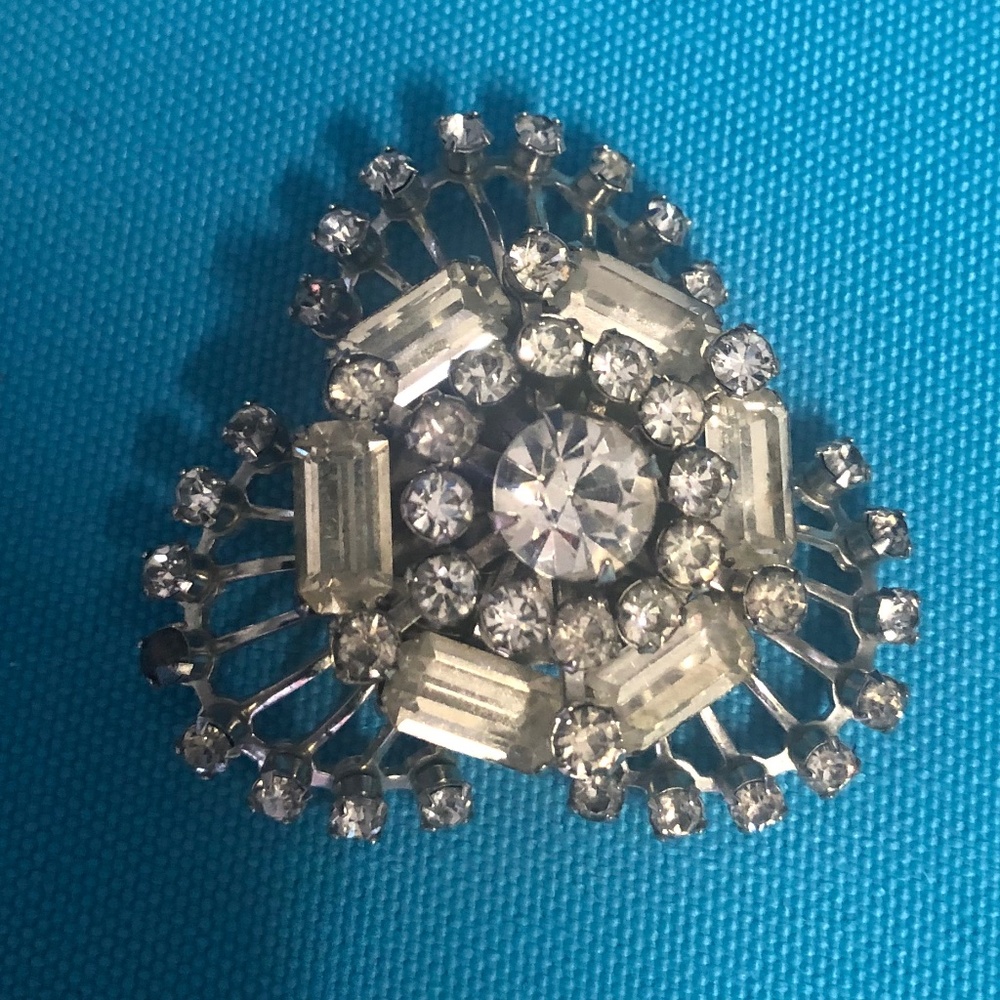 Vintage 1950's Rhinestone Brooch